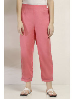 Rangriti - Women Pink Solid Regular Pants