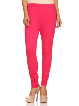 Rangriti - Women Fuchsia Pink Cotton Leggings