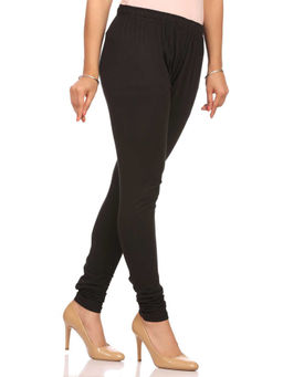 Rangriti - Women Black Cotton Leggings