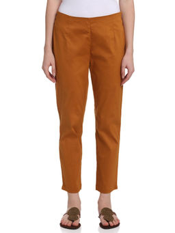 Rangriti - Women Ochre Cotton Orange Fusion Pants