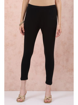 Rangriti - Women Black Cotton Leggings