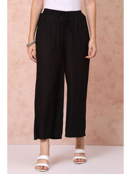 Rangriti - Women Black Viscose Palazzo