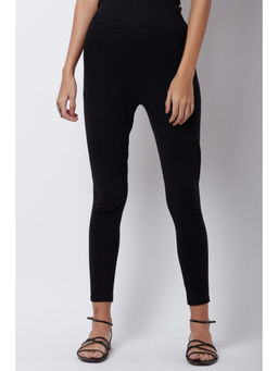 Rangriti - Women Black Cotton Leggings