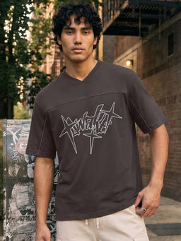 Bewakoof - Mens Brown Graphic Cotton T-Shirt
