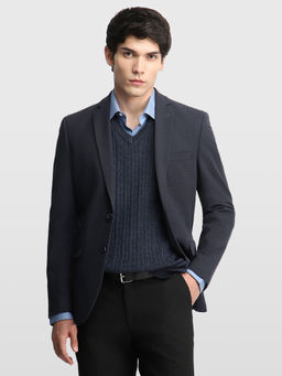 Arrow - Mens Brown Solid/Plain Polyester Blazer