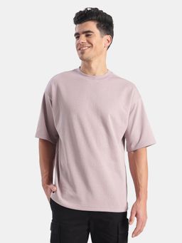 Jockey - Mens Lavender Solid/Plain Cotton T-Shirt