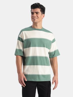 Jockey - Mens Multi-Color Stripes Cotton T-Shirt