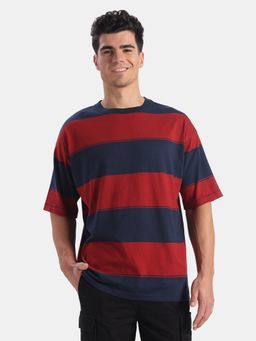 Jockey - Mens Multi-Color Stripes Cotton T-Shirt