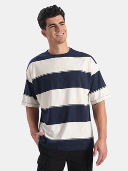Jockey - Mens Multi-Color Stripes Cotton T-Shirt