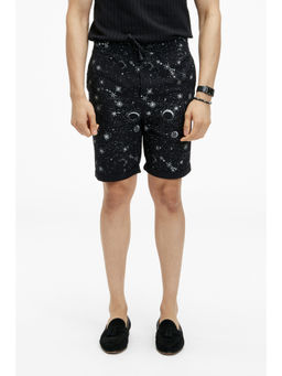 TERRA LUNA - Laroc Ecofoil Sparkle Black Shorts