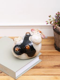 Tayhaa - Brawny and Charming Ceramic Cow Showpiece