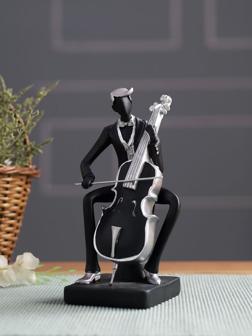 Tayhaa Musician Playing Violin Showpiece In Silver