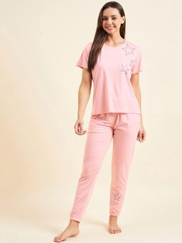 Sweet Dreams - Women Printed T-Shirt and Jogger Set