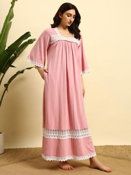 SEPHANI - Pink Solid Nighty