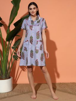 SEPHANI - Blue Stripes Nighty