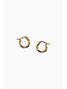 H&M - Women Gold-Coloured Waterproof Stainless Steel Hoop Earrings