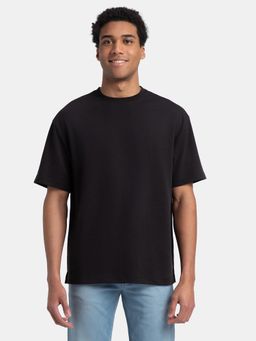 Jockey - UM23 Men Super Combed Cotton Oversized T-Shirt with StayFresh Treatment-Black