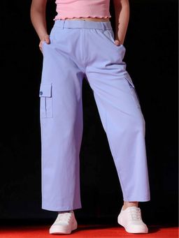 FITHUB - Women Tailored Loose Fit High-Rise Cargo Trouser