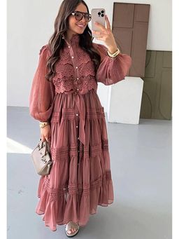 FancyPants - Mauve Whitney Maxi Dress
