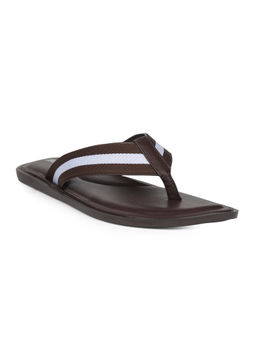 Bata - Men Casual Brown Slip-On Flipflops