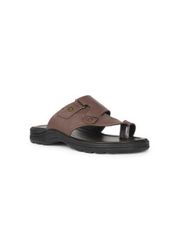 Bata - Men Casual Brown Slip-On Sandals