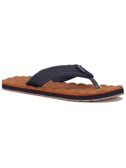 Bata - Men Casual Navy Blue Slip-On Flipflops