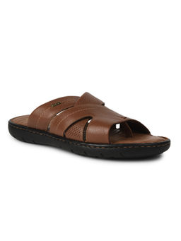 Scholl - Men Casual Tan Slip-On Sandals