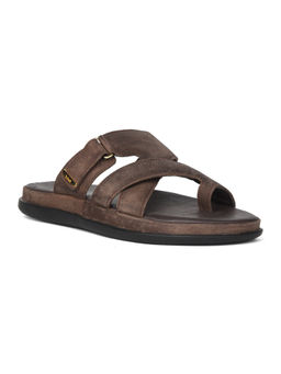 Scholl - Men Casual Brown Slip-On Sandals