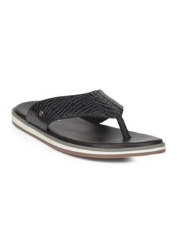 Hush Puppies - Men Casual Black Slip-On Sandals