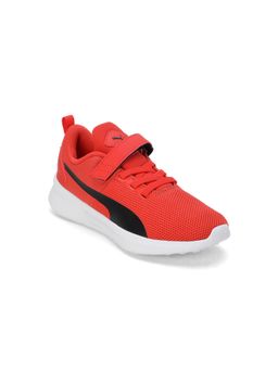 Puma - Flyer Runner V Pre-School Kids Red Running Shoes