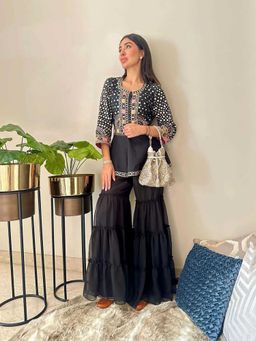 Maison Shefali - Hunar Aks Sharara (Set of 2)