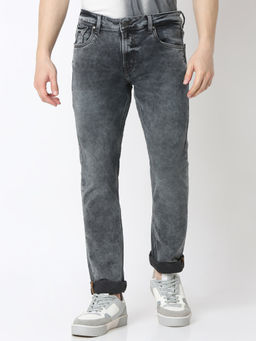 Spykar - Men Comfort Fit Mid Rise Dark Grey Casual Jeans