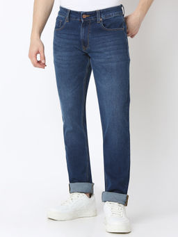 Spykar - Men Regular Mid Rise Dark Blue Casual Jeans