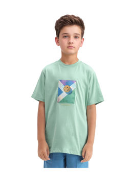 RARE ONES - Laker Light Turq Cotton Lenticular Sticker Regular Fit T-shirt