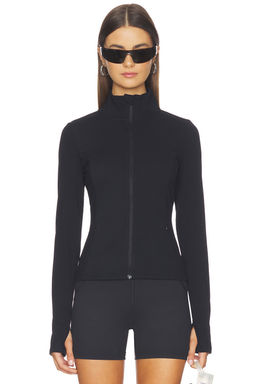 Gold Hinge - Strydeform Women's Zip-Up Thumbhole Light Jacket Black