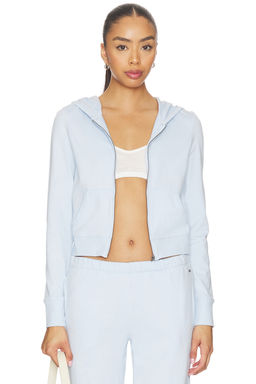 Vuori - Halo Mini Women's Hooded Zipper Hoodie Soft Sky Heather
