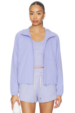 Vuori - Renew Women's Hooded Zippered Shell Jacket Purple