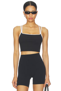 Vuori - Daily Layered Women's Double Strap Shelf Bra Tank Top Black