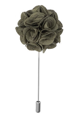 The Tie Hub - Pansy Green Flower Lapel Pin