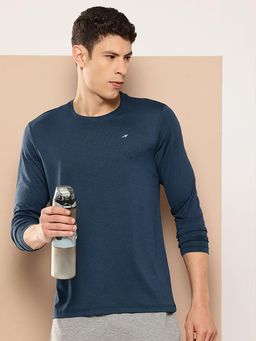 Alcis - Men Flexwave Full Sleeve Solid T-Shirt -Teal