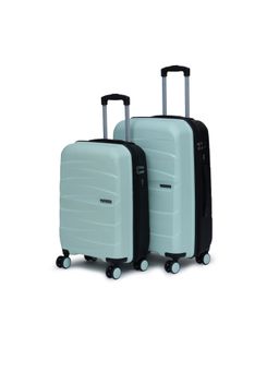 YAYAVAR - London Dual Green-Black Trolley Bag (Pack of 2)