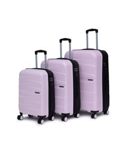 YAYAVAR - London Dual Pink-Black Trolley Bag (Pack of 3)