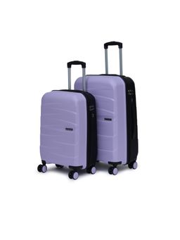 YAYAVAR - London Dual Violet-Black Trolley Bag (Pack of 2)