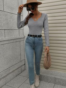 Oh Rare - Pullover Loose Solid Color Top