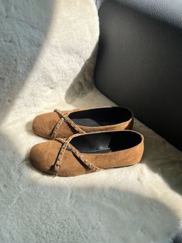 Zori World - New York Camel Brown Ballerina