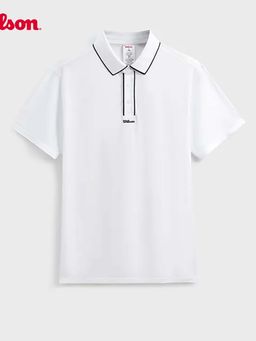 Wilson - Men White Solid Polo T-shirt