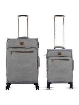 it luggage - Glisten 12 2427 08 Grey Shiny Gold 20 24 cm Trolley Bag (Pack of 2)
