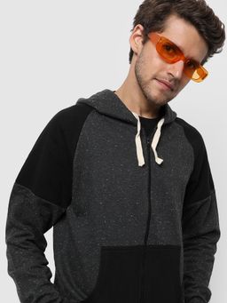 Campus Sutra - Colorblock Stylish Hooded Sweatshirts
