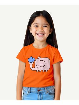 Guugly Wuugly - Girls Elephant Crop T-shirt