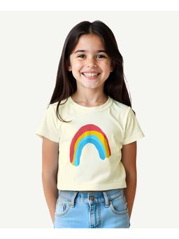 Guugly Wuugly - Girls Colorfulrainbow Crop T-shirt